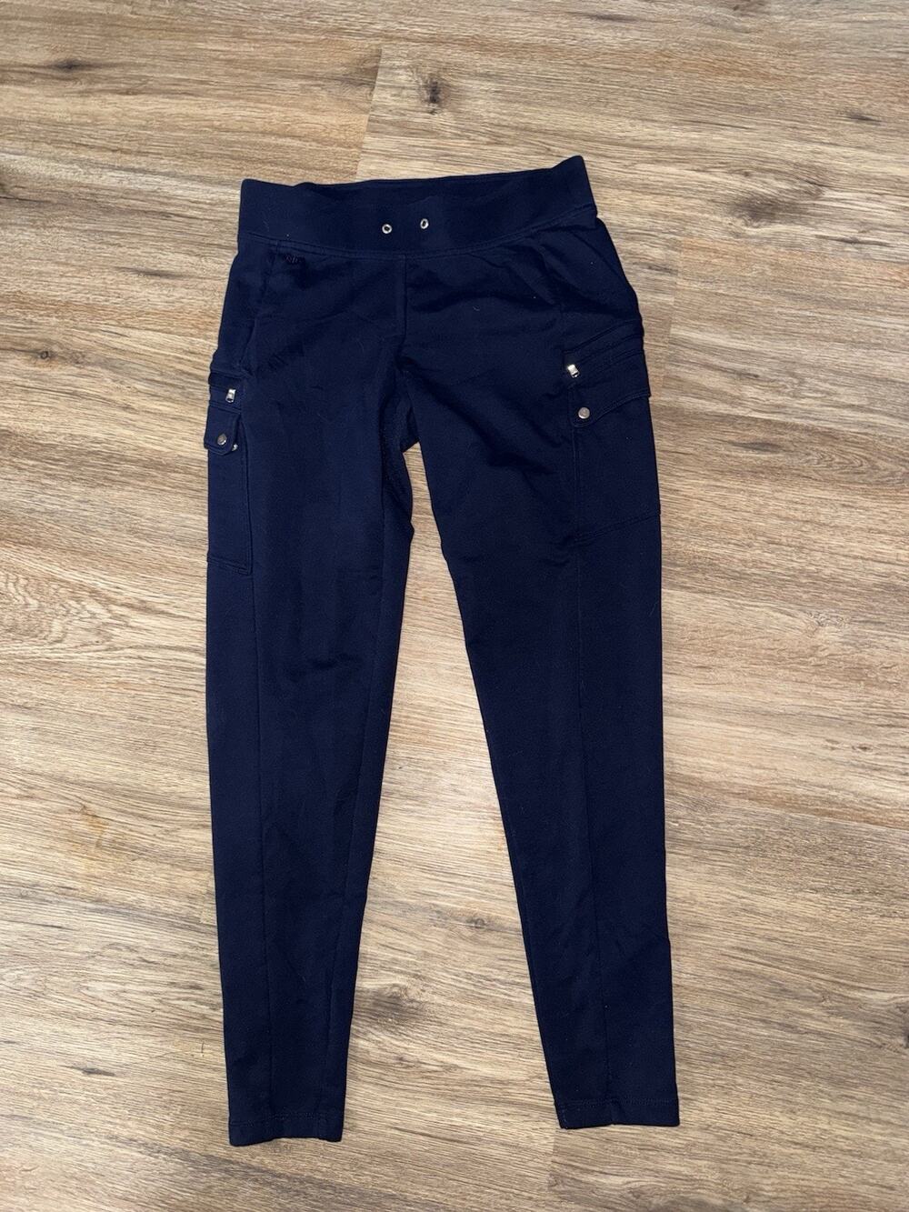 Lauren Ralph Lauren Women's Navy Blue Cargo Leggings Pants Size XS Slim Fit